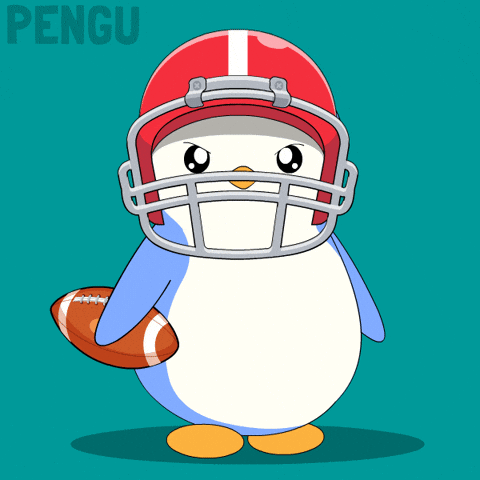 Touch Down Super Bowl GIF by Pudgy Penguins
