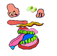 pop art animation STICKER by Dax Norman