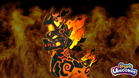 giphyupload fire nft cryptocurrency unicorn GIF