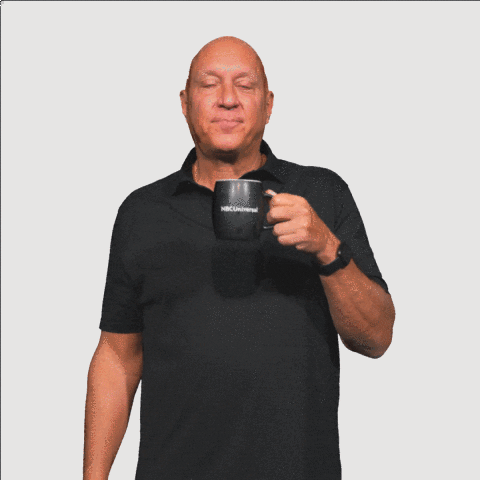 Amused Coffee GIF by The Steve Wilkos Show