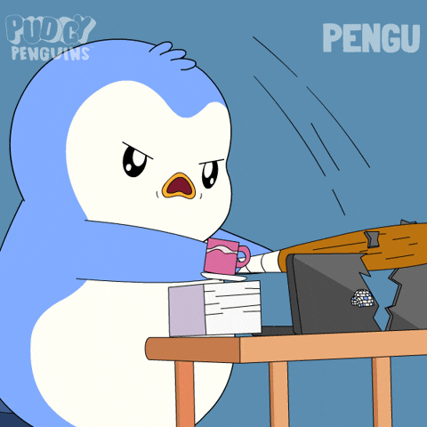 Angry Work GIF by Pudgy Penguins