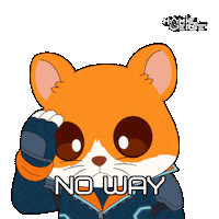 No Way Wow Sticker by Hamieverse