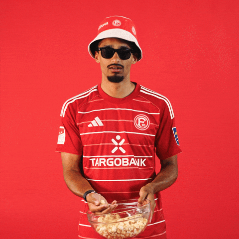 Emmanuel Iyoha Popcorn GIF by Fortuna Düsseldorf