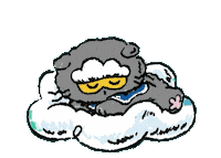 Good Night Cat Sticker