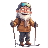 Snowing Slope Sticker