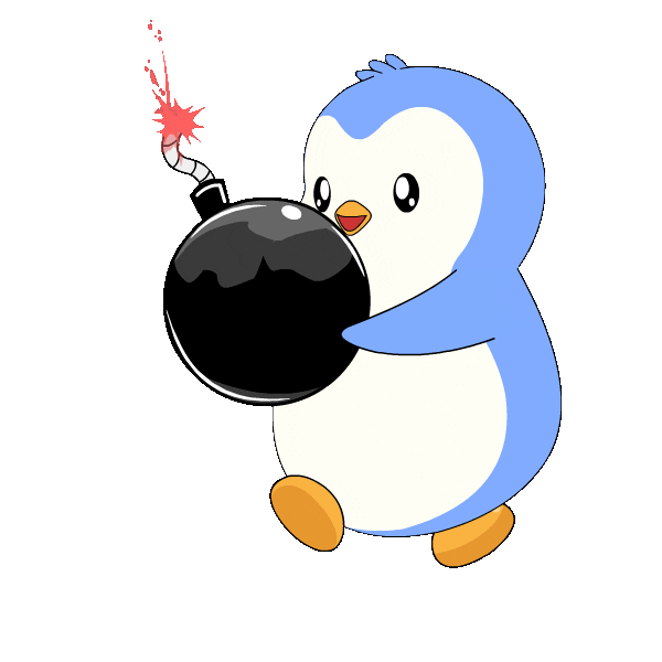 Run Running Sticker by Pudgy Penguins