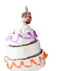 Happy Birthday Sticker by Hilarity For Charity