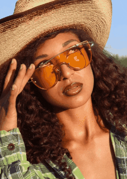 dezmineann black model country eye roll GIF