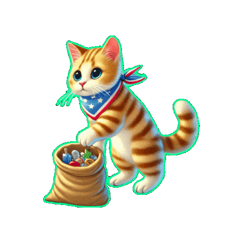 Cat Cleanup Sticker by Natur-Clean-up