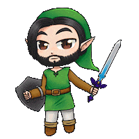 TikiiCherry link zelda anders tikiicherry Sticker