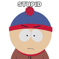Stan Marsh Dumb Ass Sticker by South Park