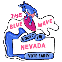 Vote Early Joe Biden Sticker by Creative Courage