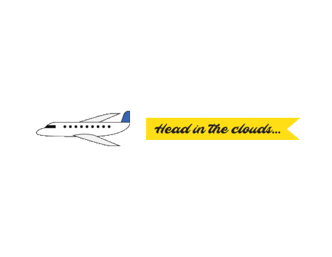 head in the clouds Sticker by JNELV