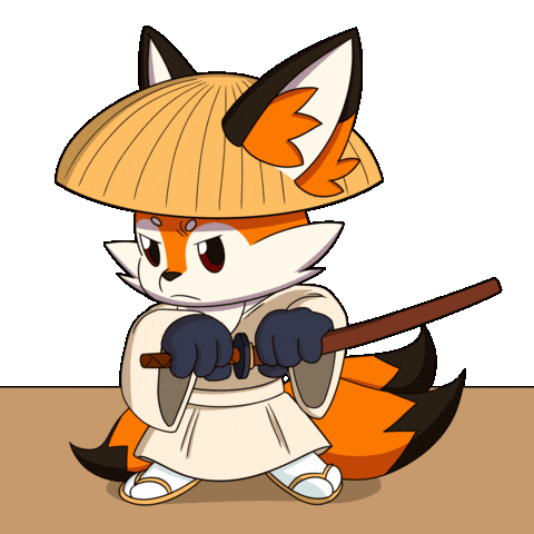 Power Orange Sticker by Foxy