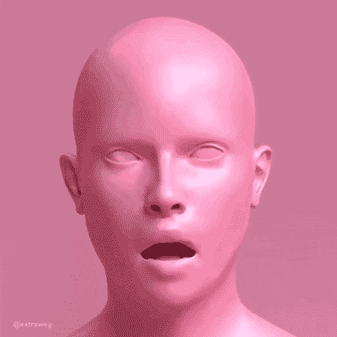 Pink Head GIF