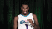 basketball wink GIF by Charlotte Hornets