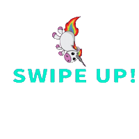 Unicorn Swipe Up Sticker by Alia Tempora