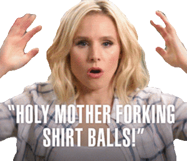 Kristen Bell Wow Sticker by The Good Place