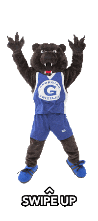 GeorgianCollege swipe up jump bear college Sticker