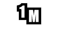 One Million 1M Sticker by cam/b - the photo brothers