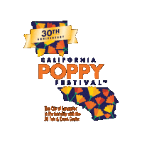 cityoflancasterca 30thanniversary capoppyfestival poppyfestival capoppies Sticker