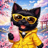 Cherry Blossom Japan GIF by Terry Toto