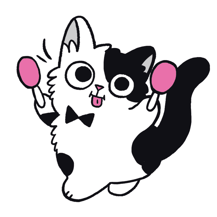 dance cat Sticker by meowbox