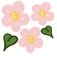 Pink Flowers Sticker