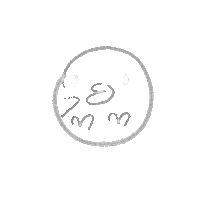 yurikomonogatari heart white chicken line Sticker