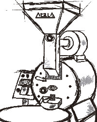 IndAtilla coffee cafe sic roaster Sticker