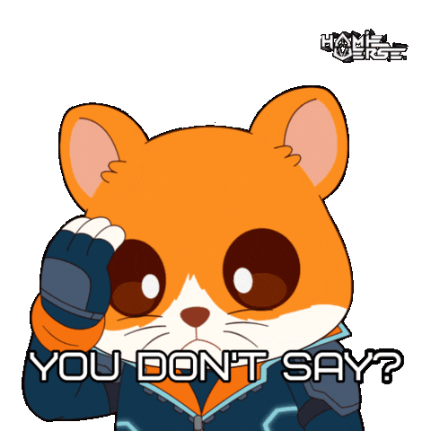 No Way Wow Sticker by Hamieverse