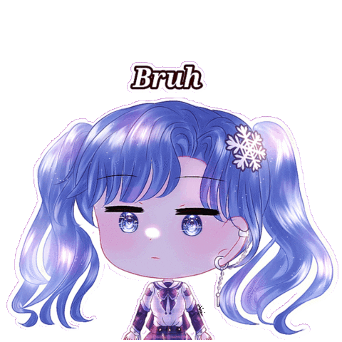 Chibi Cute Anime Girl Sticker
