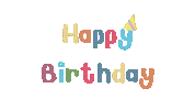 Celebrating Happy Birthday Sticker