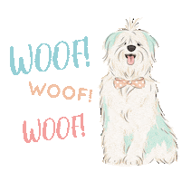 Bow Tie Dog Sticker by Live Sweet