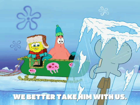 season 8 frozen face-off GIF by SpongeBob SquarePants