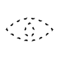 Wide Awake Eyes Sticker by For Freedoms