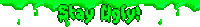 Pixel Stay Ugly Sticker