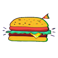 Hungry Fast Food Sticker by TV ZYN