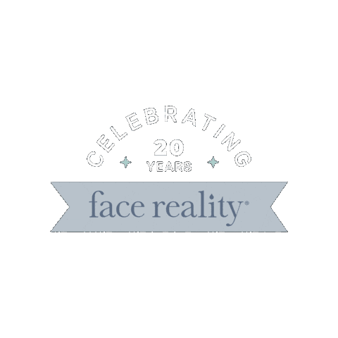 20Th Anniversary Sticker by Face Reality Skincare