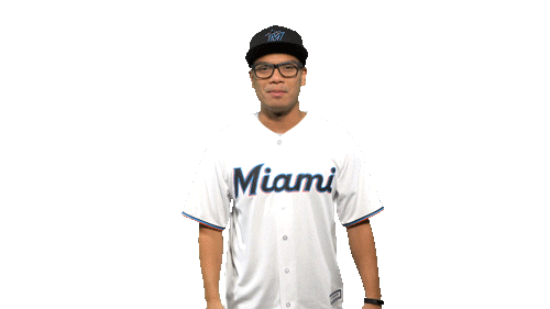 fun baseball Sticker by Miami Marlins