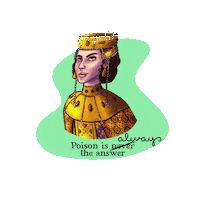 Chrysasakel princess medieval roman answer Sticker