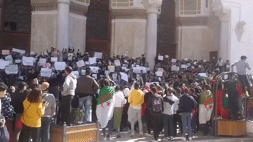 Students Rally in Algiers Against Embattled President Extending Fourth Term