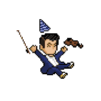 Classical Music Pixel Sticker