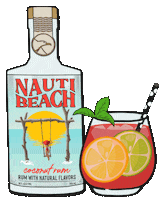 Beach Coconut Sticker by Drink Nauti