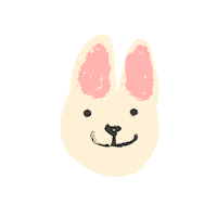 Happy Bunny Sticker by Wendy Ramos