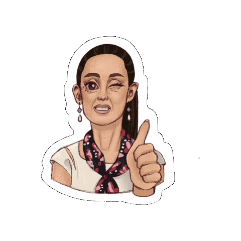 maby_grandee mexico politica morena claudia Sticker