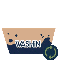 laveriewashin recycle laundry carton linge Sticker