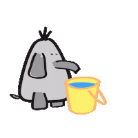 Allie The Ellie De Olifant Elephant Play Water Child Summer Spetten Spat Splash Cute Kawaii Sticker by Allie the Ellie