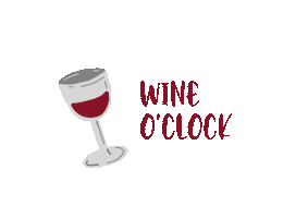 Wine Oclock Sticker by artandbonding