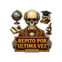 Skull Repetir Sticker